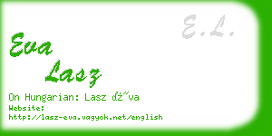 eva lasz business card